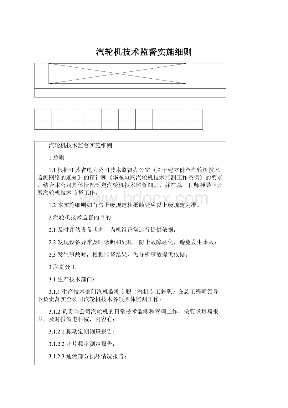 汽轮机技术监督实施细则Word文档下载推荐.docx