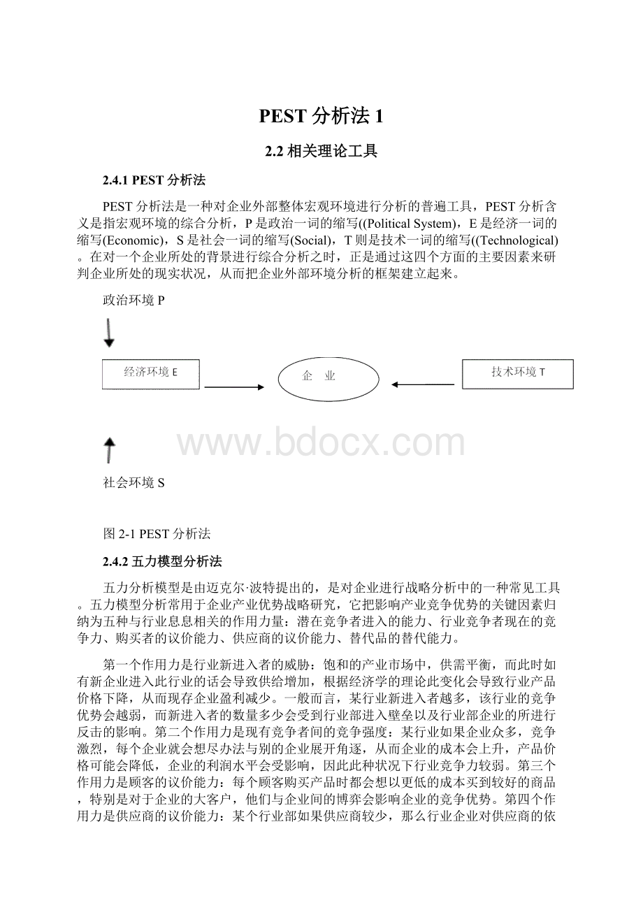 PEST分析法1Word文档下载推荐.docx