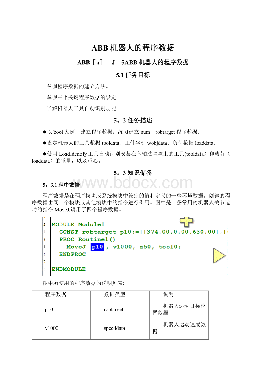 ABB机器人的程序数据.docx_第1页