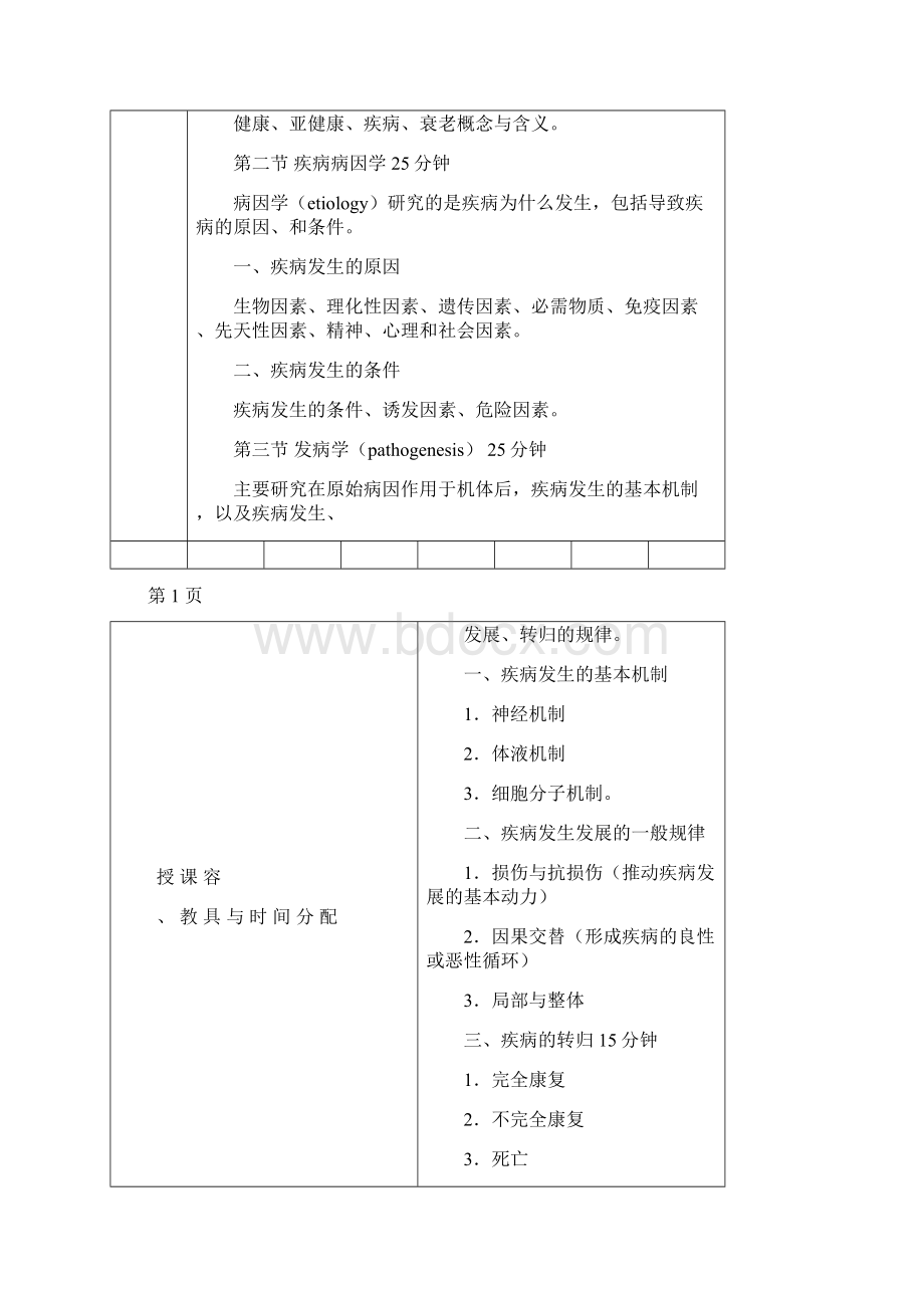 病理生理学教案设计大全Word格式.docx_第2页