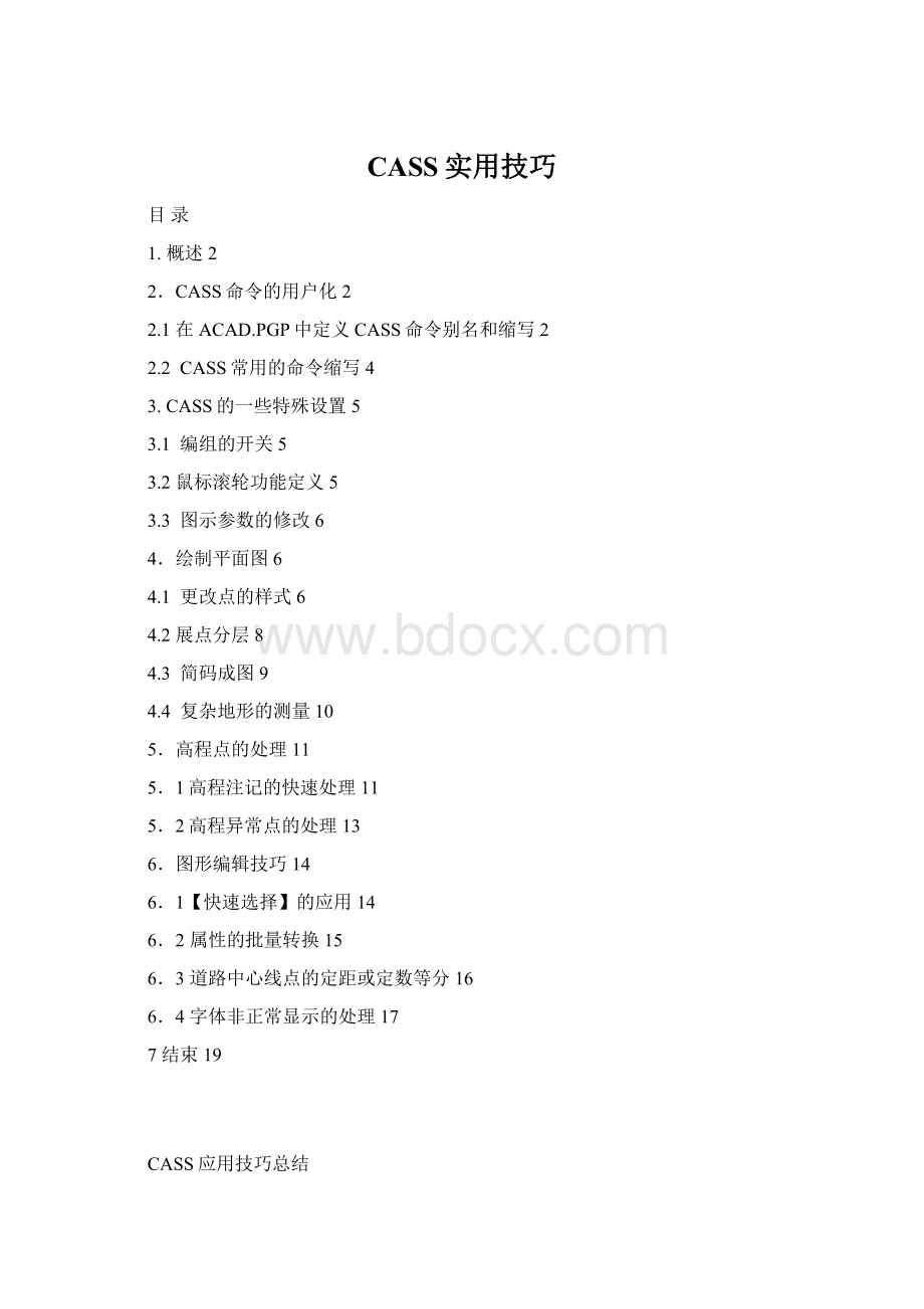 CASS实用技巧Word格式.docx_第1页