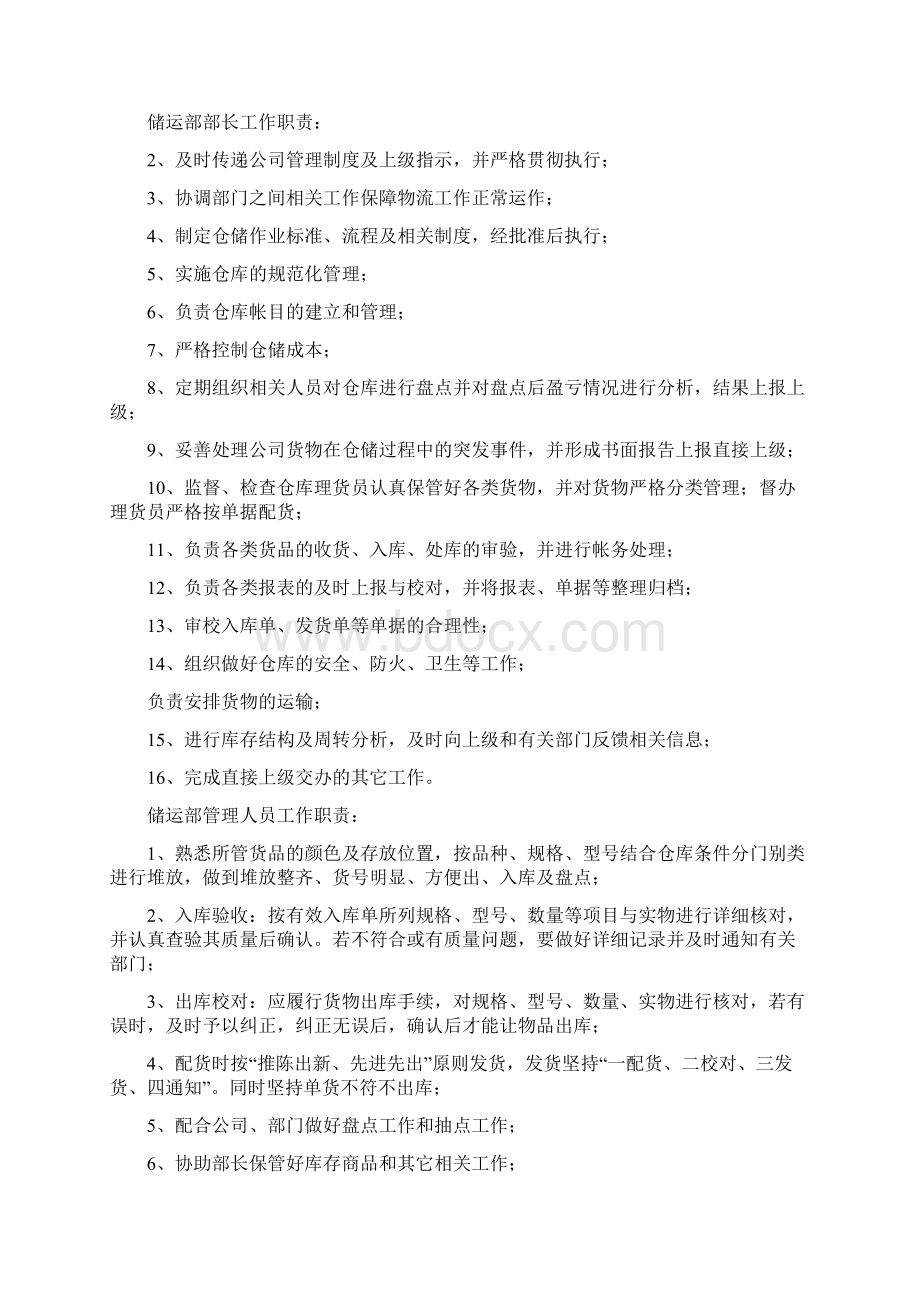 药品储运部岗位职责共16篇.docx_第2页