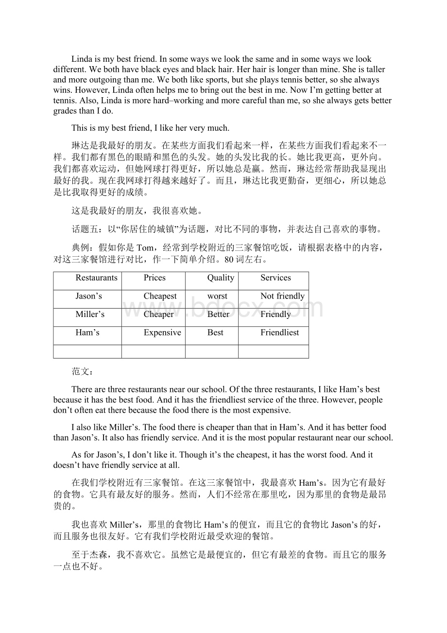 八年级上册英语作文带翻译Word文档下载推荐.docx_第3页