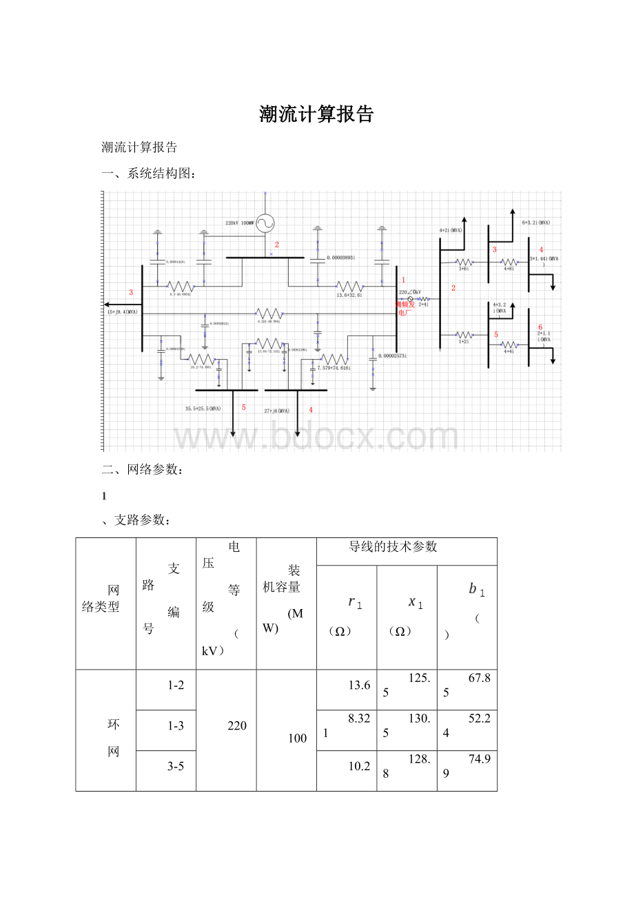 潮流计算报告.docx_第1页