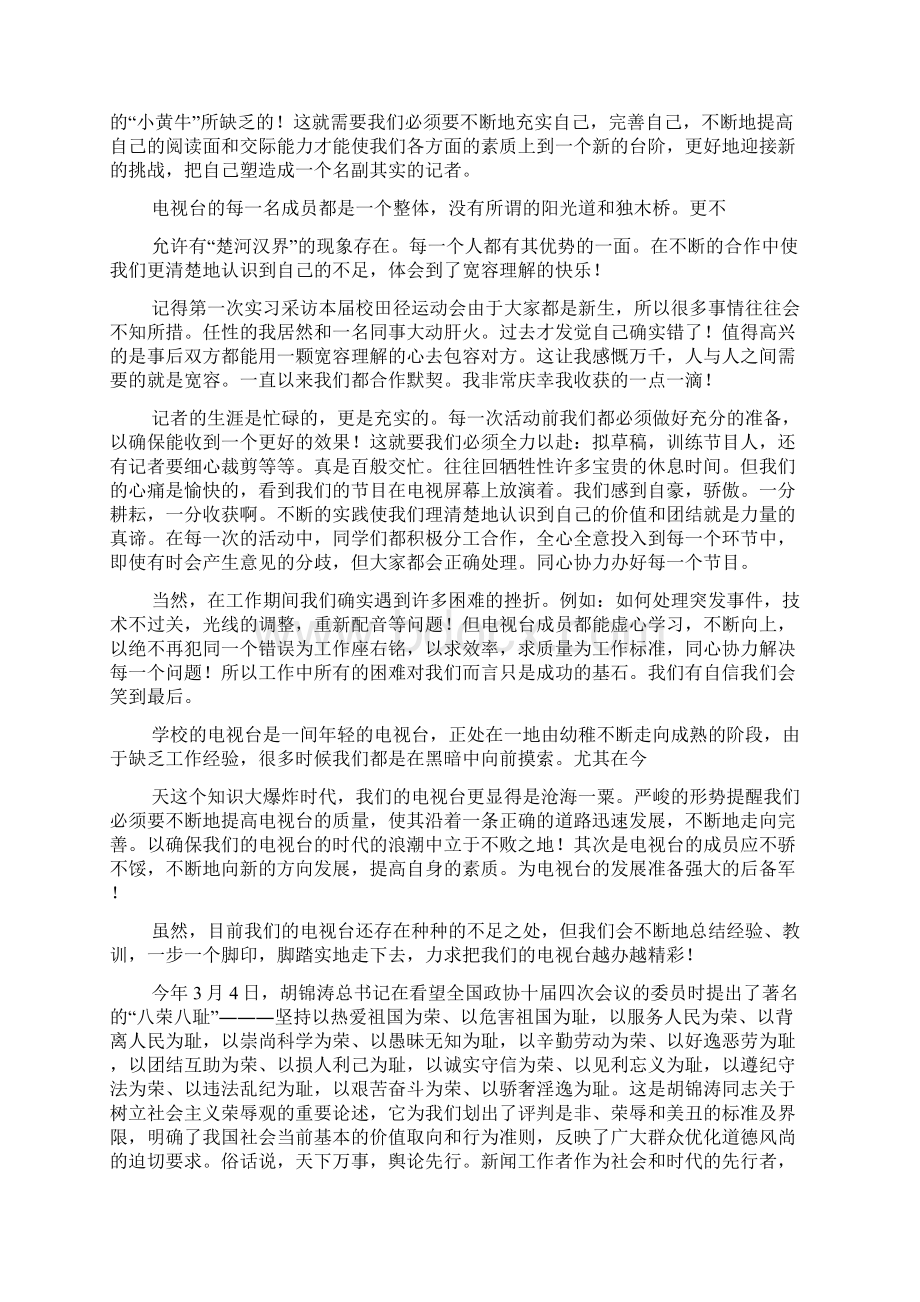 记者心得体会多篇Word文档格式.docx_第3页