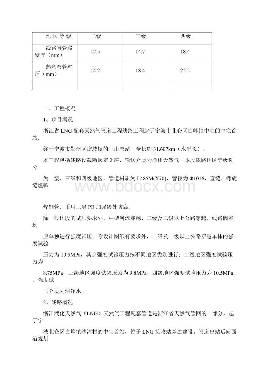 浙江省LNG配套天然气管道项目工程质量控制计划Word文档下载推荐.docx_第2页