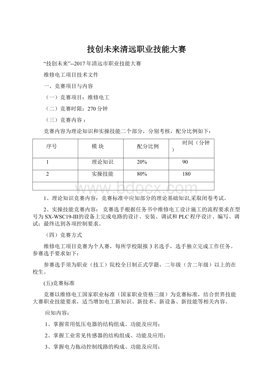 技创未来清远职业技能大赛.docx_第1页