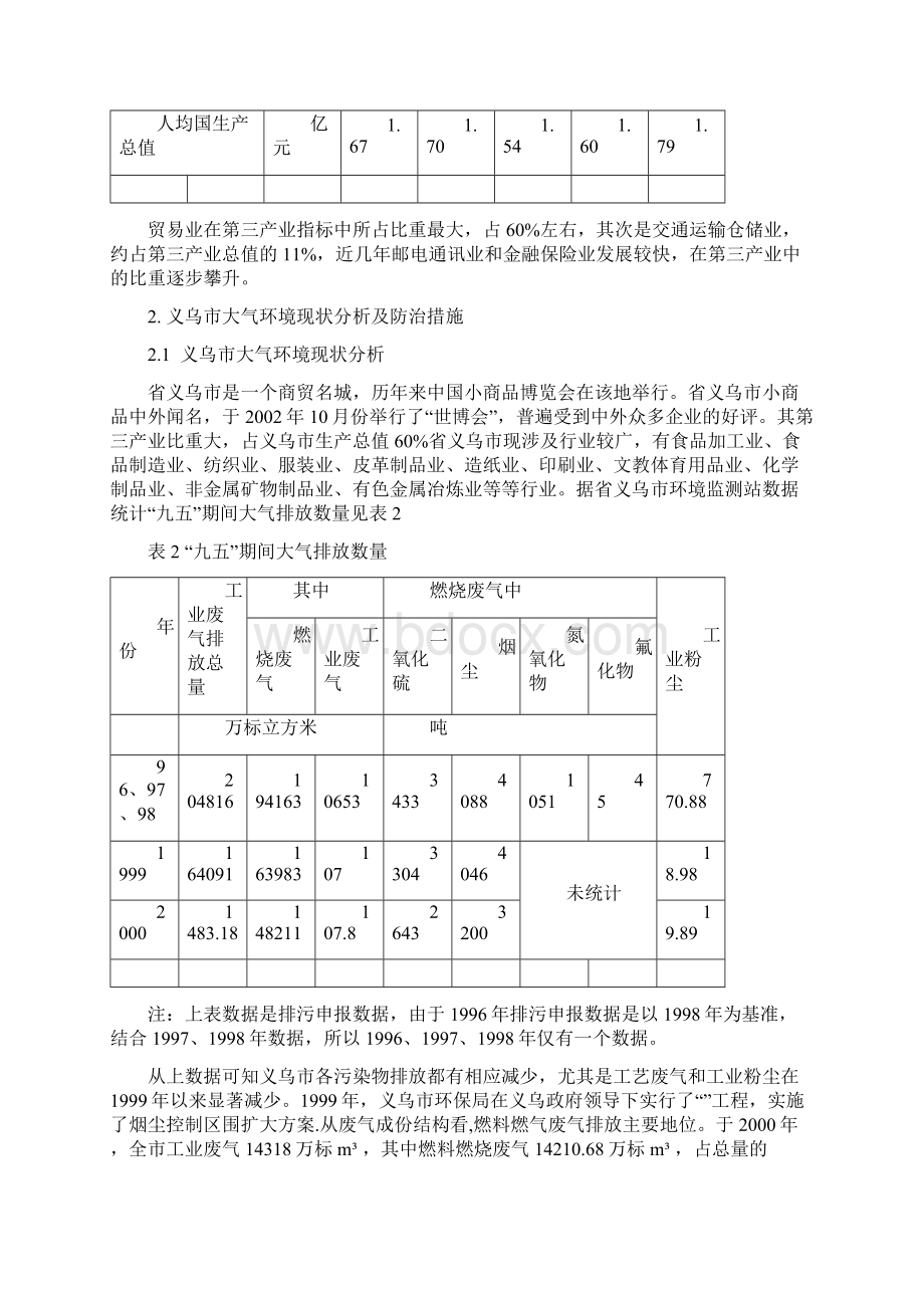 义乌市环境质量现状分析与防治措施2.docx_第3页