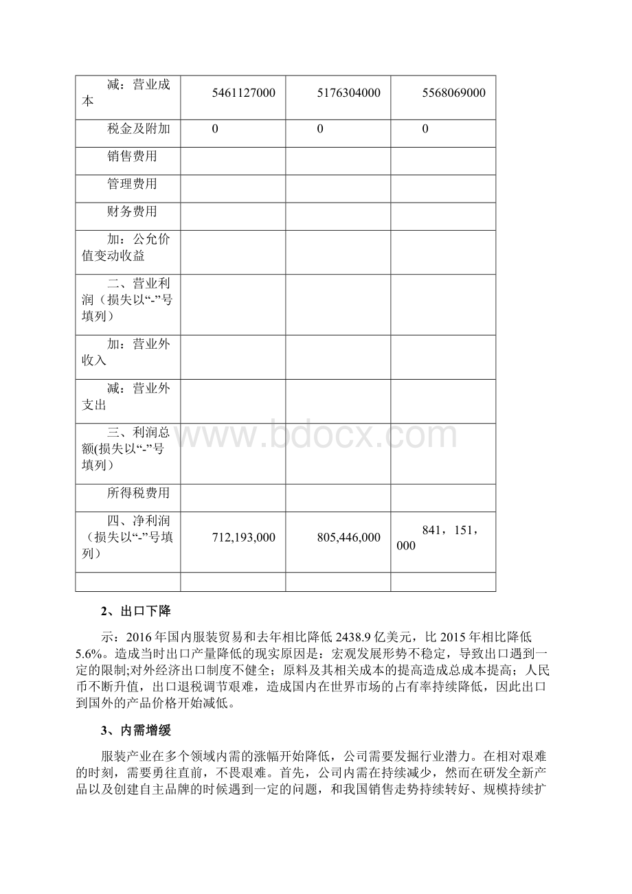 森马财务报表盈利能力分析毕业论文.docx_第3页