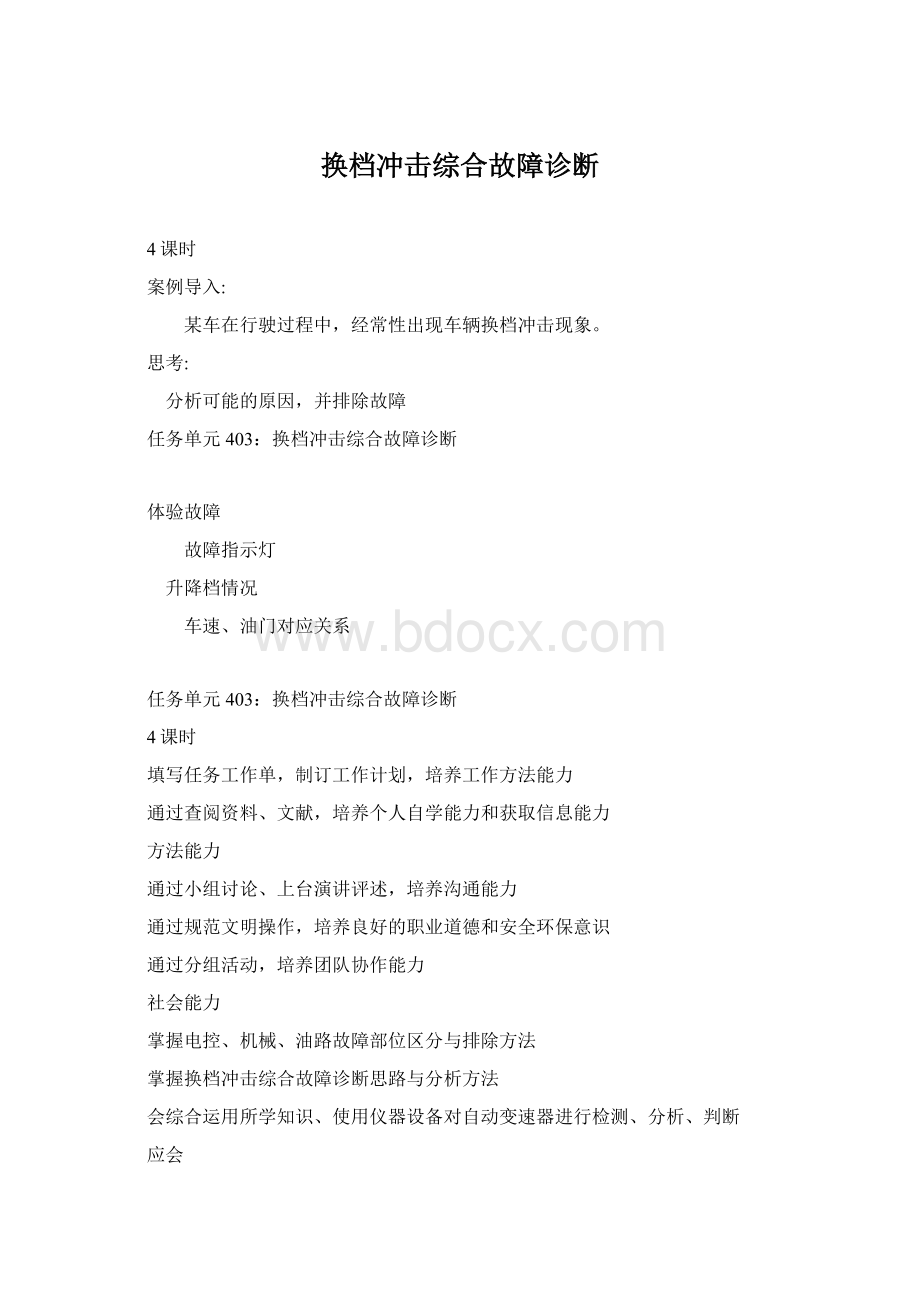 换档冲击综合故障诊断.docx_第1页