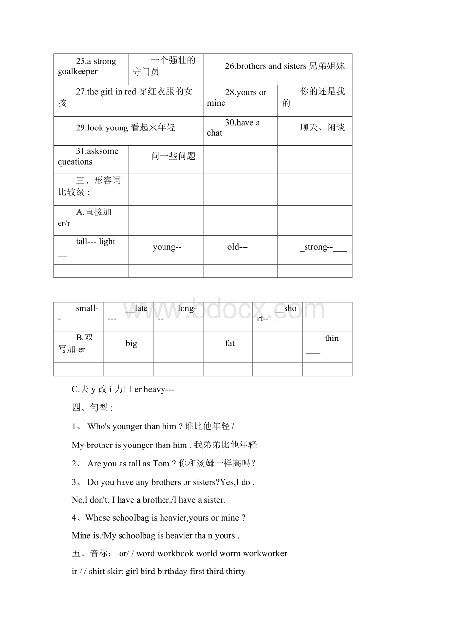 上海六年级英语下学期最详细的知识点汇总文档格式.docx_第2页