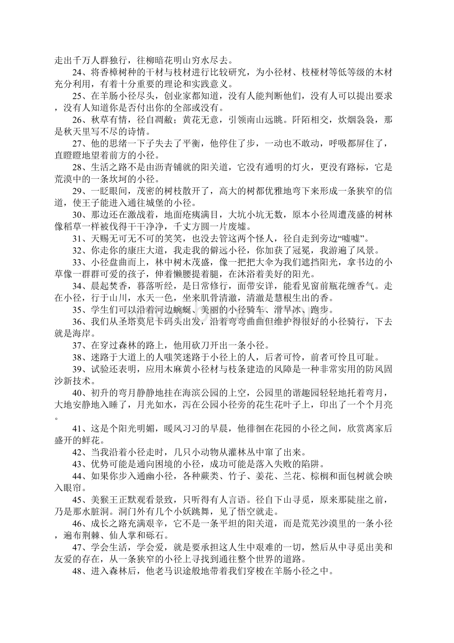 径的造句Word文档格式.docx_第2页