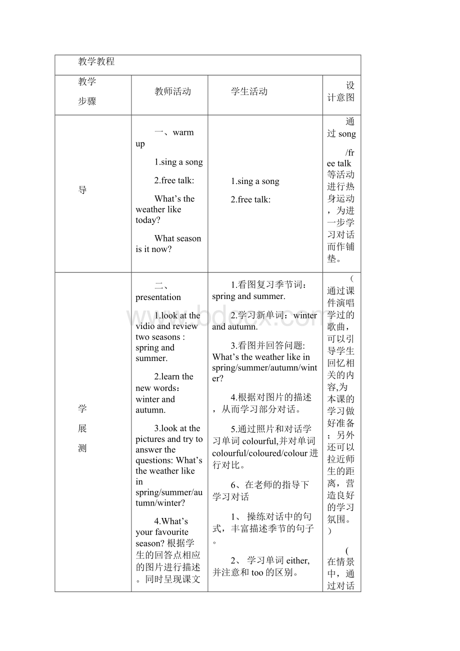 广州版小学英语五年级下册教案全册Word文件下载.docx_第2页