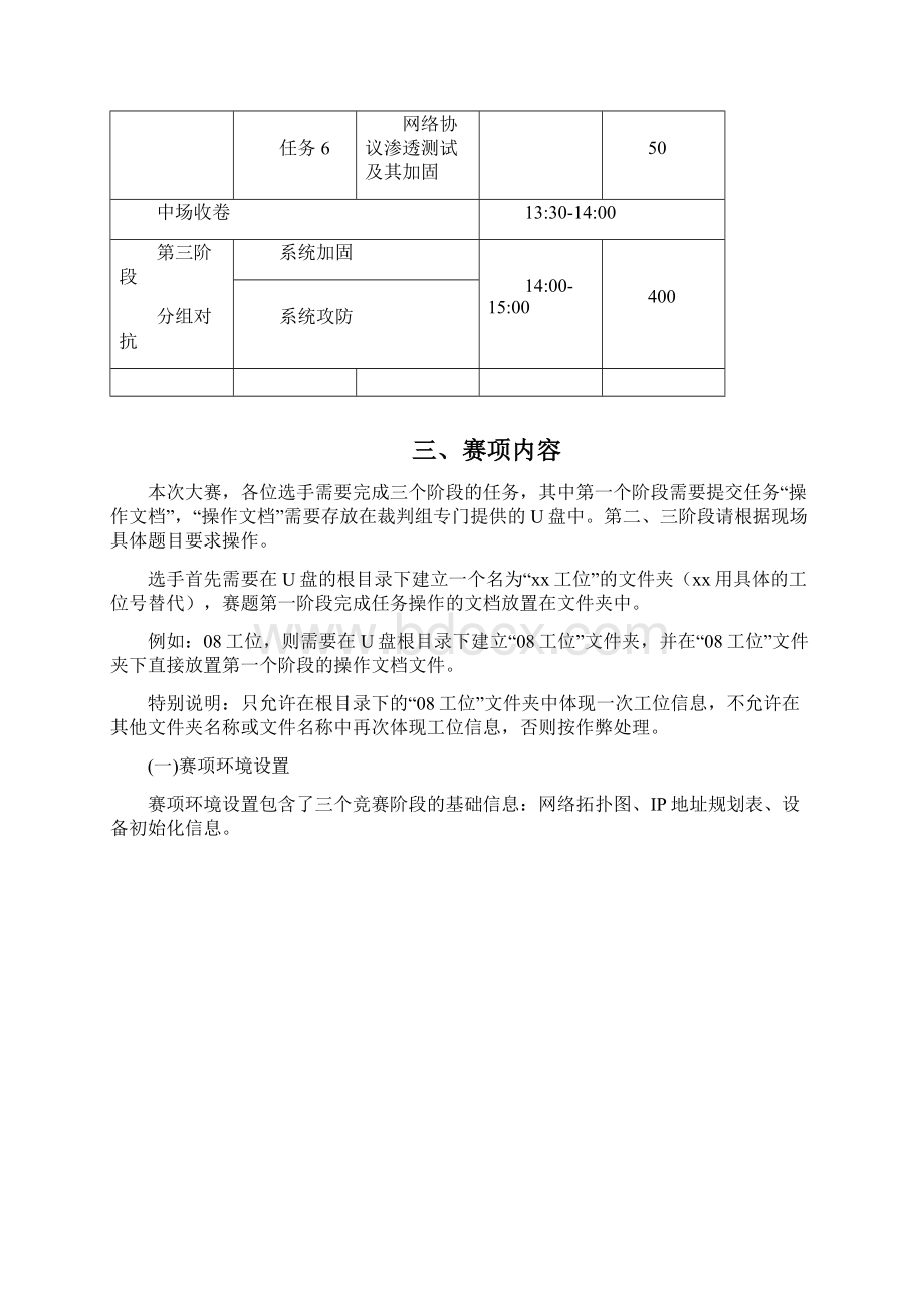 全国职业院校技能大赛高职组信息安全管理与评估赛项任务书.docx_第2页