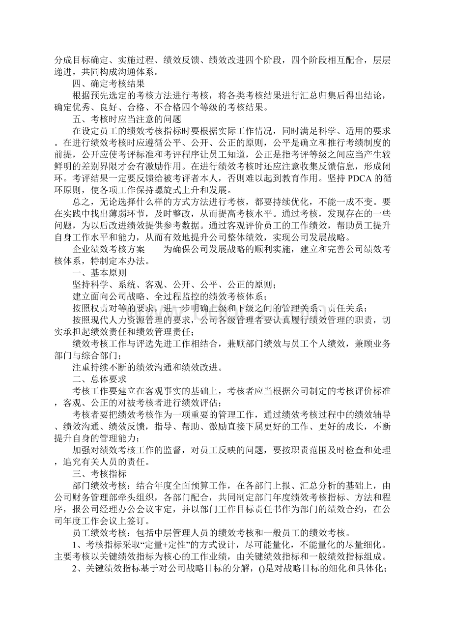 企业绩效考核方案推荐Word文档下载推荐.docx_第2页