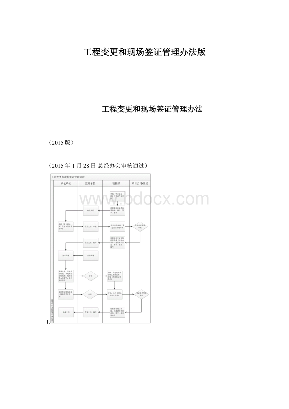 工程变更和现场签证管理办法版.docx_第1页