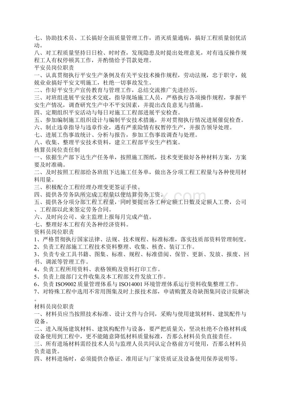 项目部人员职责分工表.docx_第3页