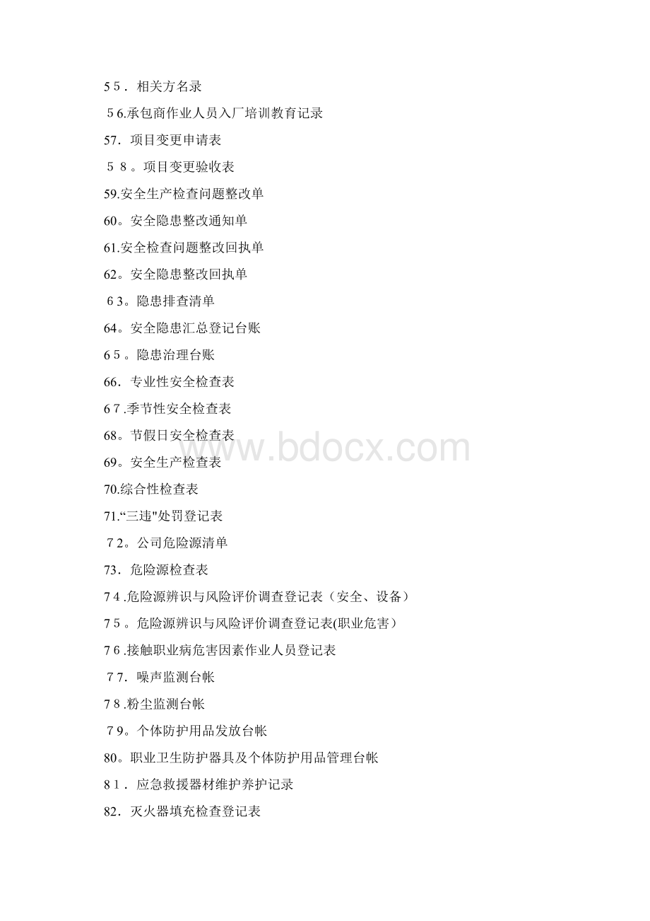 安全标准化记录表格Word文档下载推荐.docx_第3页