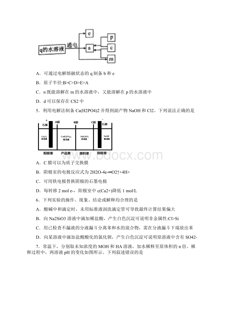 衡水金卷普通高等学校招生全国统一考试模拟调研卷二理综化学试题.docx_第2页