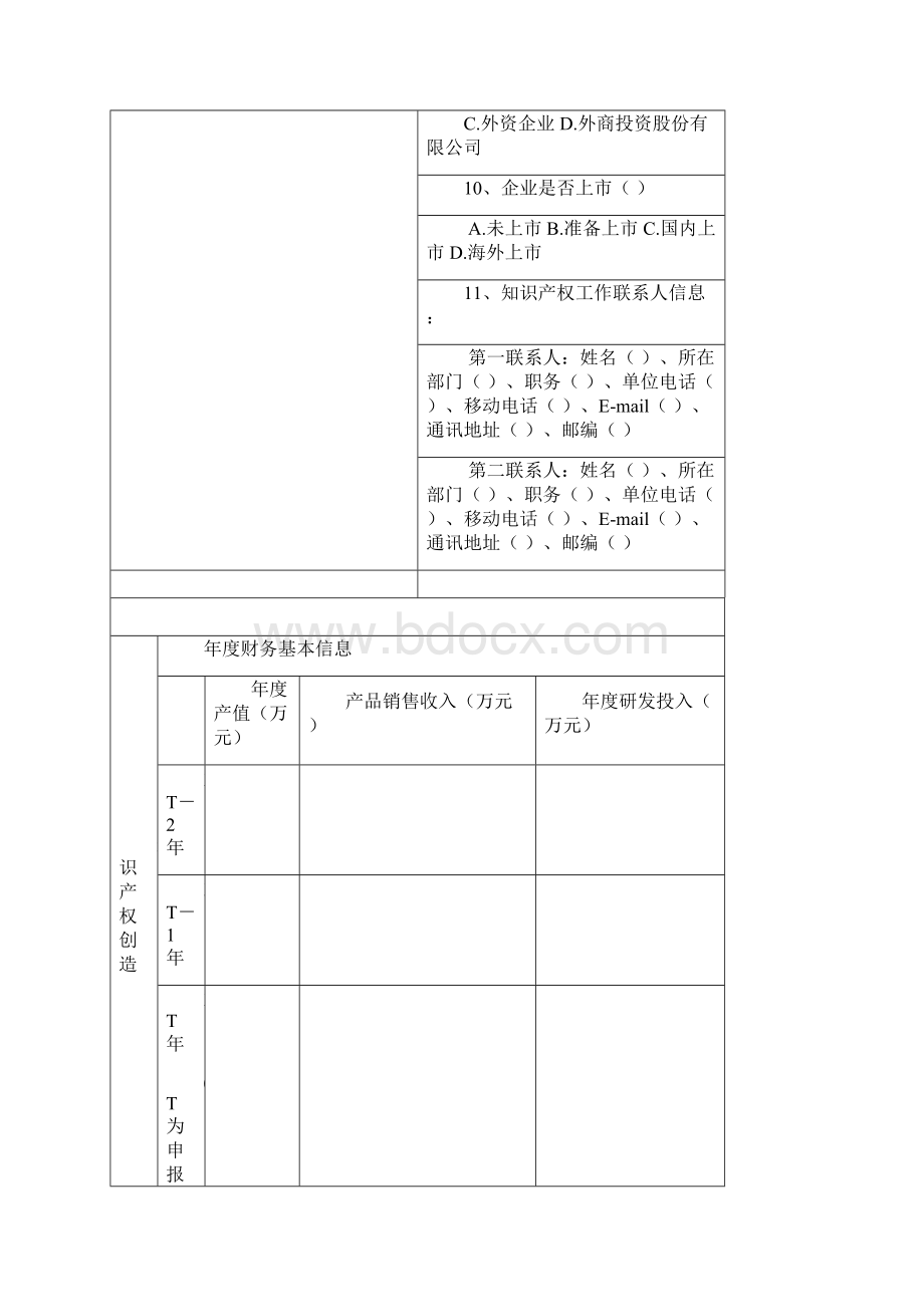 国家知识产权示范企业申报书.docx_第2页