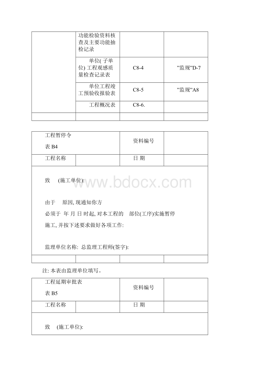 工程资料分类与归档保存表模板Word文档格式.docx_第3页