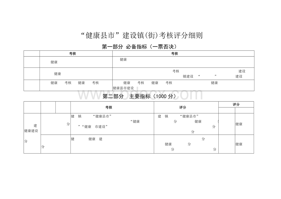 健康”建设(街)考核评分细则Word格式文档下载.doc_第1页