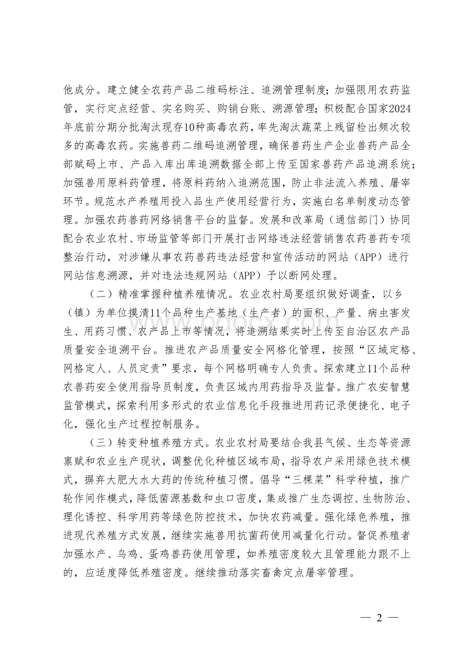 食用农产品“治违禁控药残促提升”三年行动方案.docx_第2页