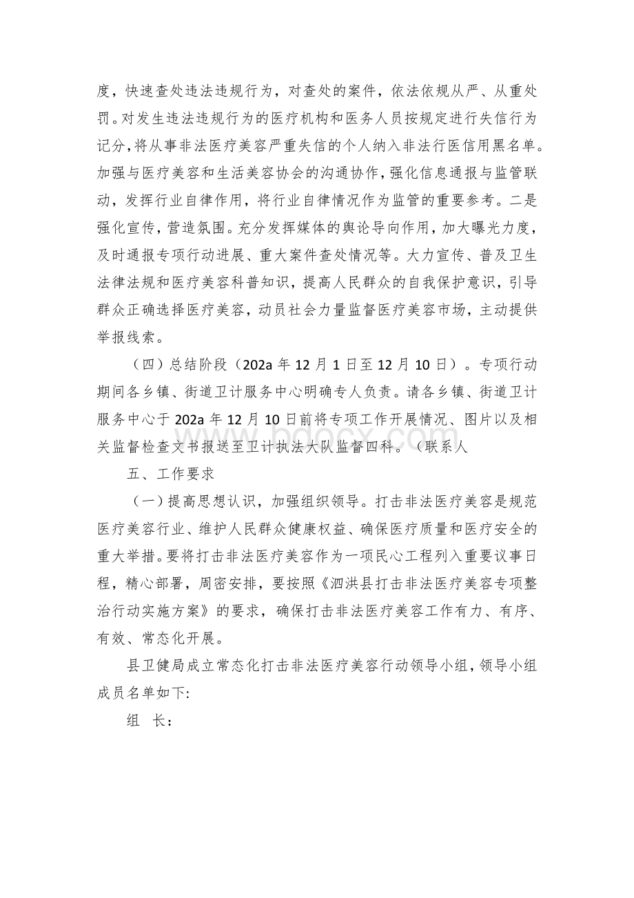 县打击非法医疗美容专项整治行动实施方案文档格式.docx_第3页