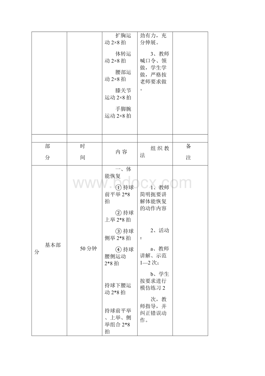 第一学期体育教案Word下载.docx_第2页