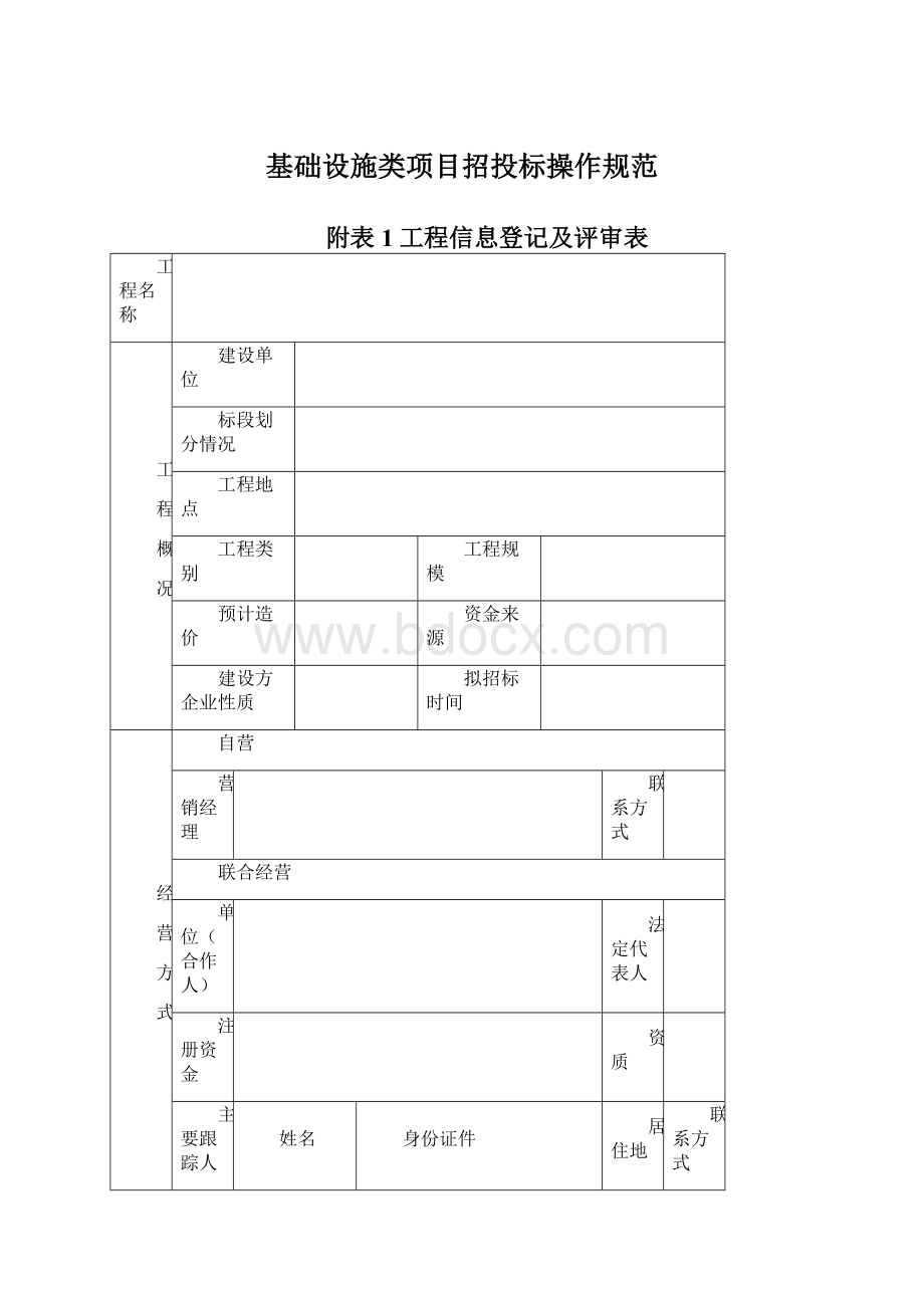 基础设施类项目招投标操作规范.docx