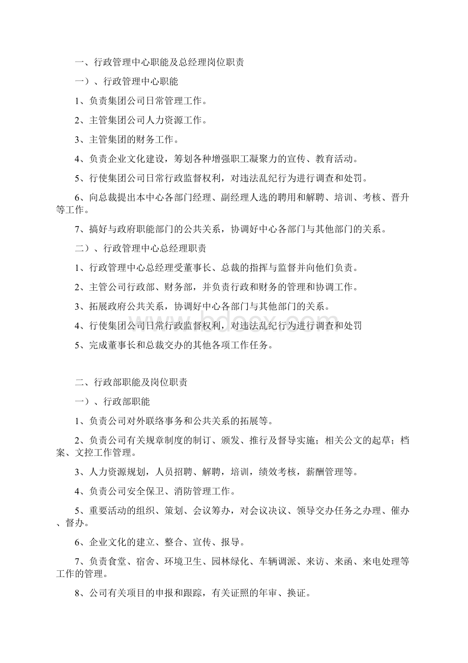 各部门职能和岗位职责文档格式.docx_第3页