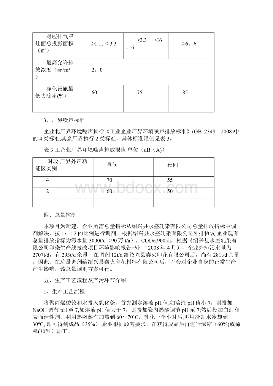 绍兴县鑫火印花材料有限公搬迁项目验收监测方案最新范本模板.docx_第3页