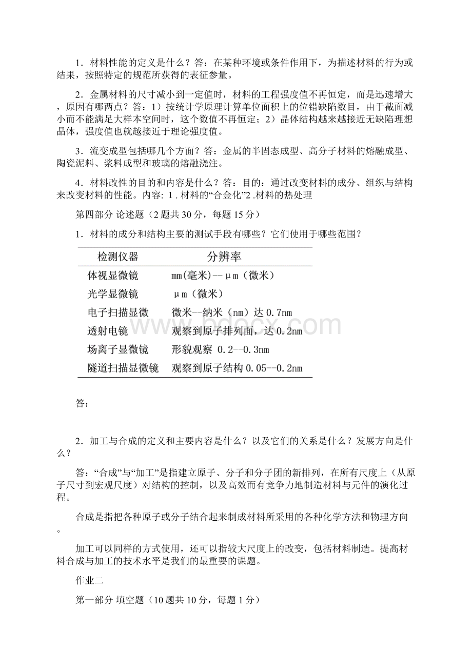 材料科学与工程导论试题.docx_第2页