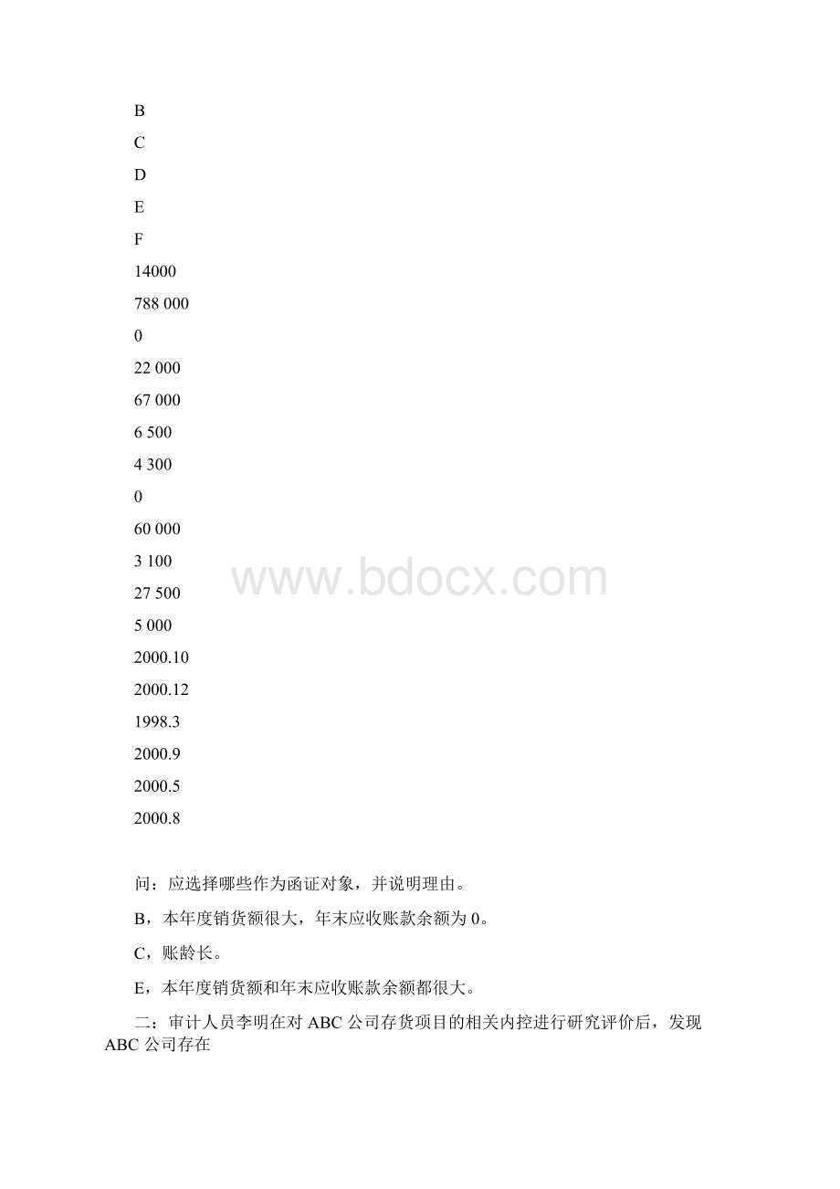 审计业务题练习及答案Word文档格式.docx_第3页