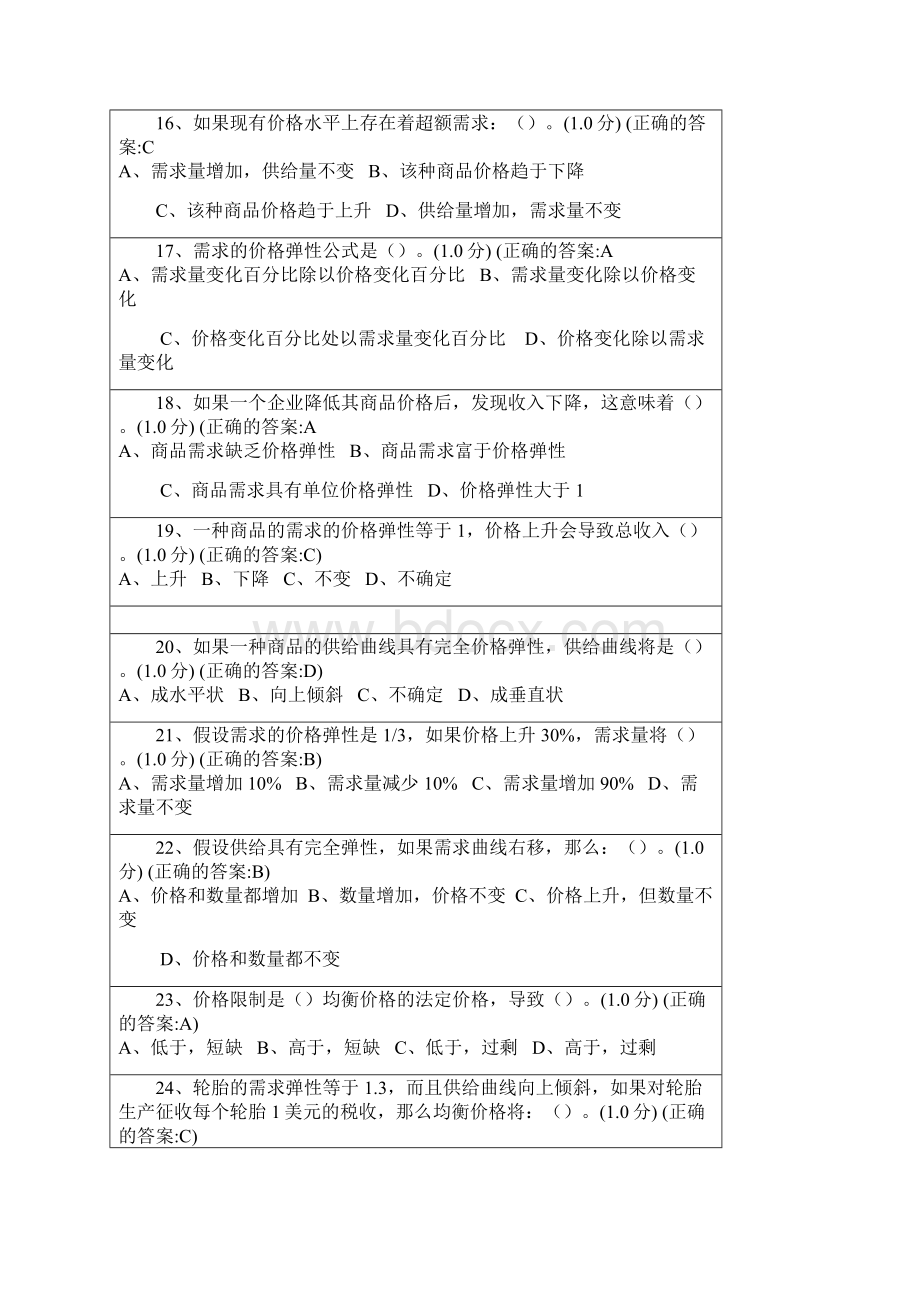 厦门大学远程教育在线练习经济学原理.docx_第3页