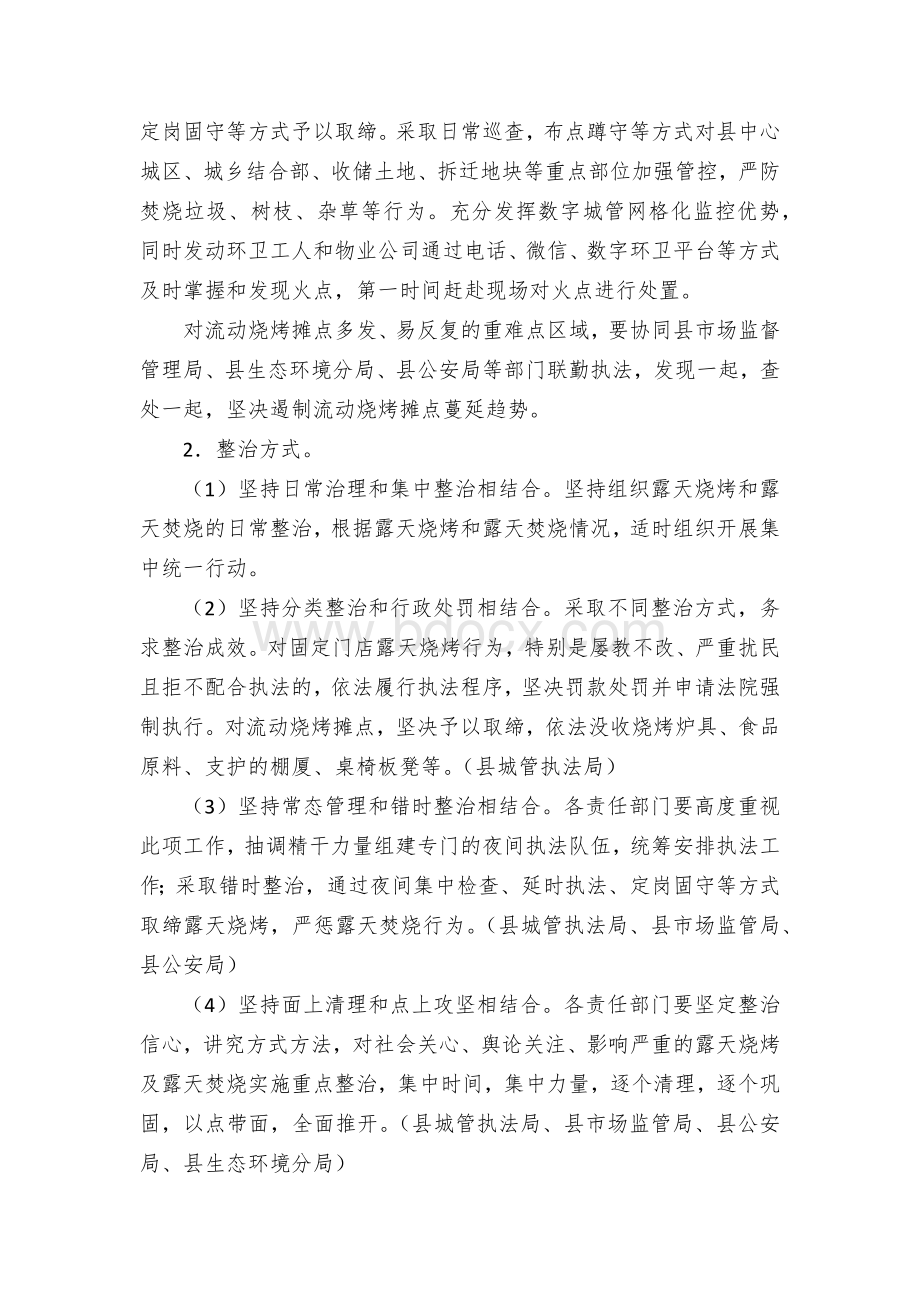 XX县中心城区露天烧烤和露天焚烧整治专项行动方案.docx_第2页