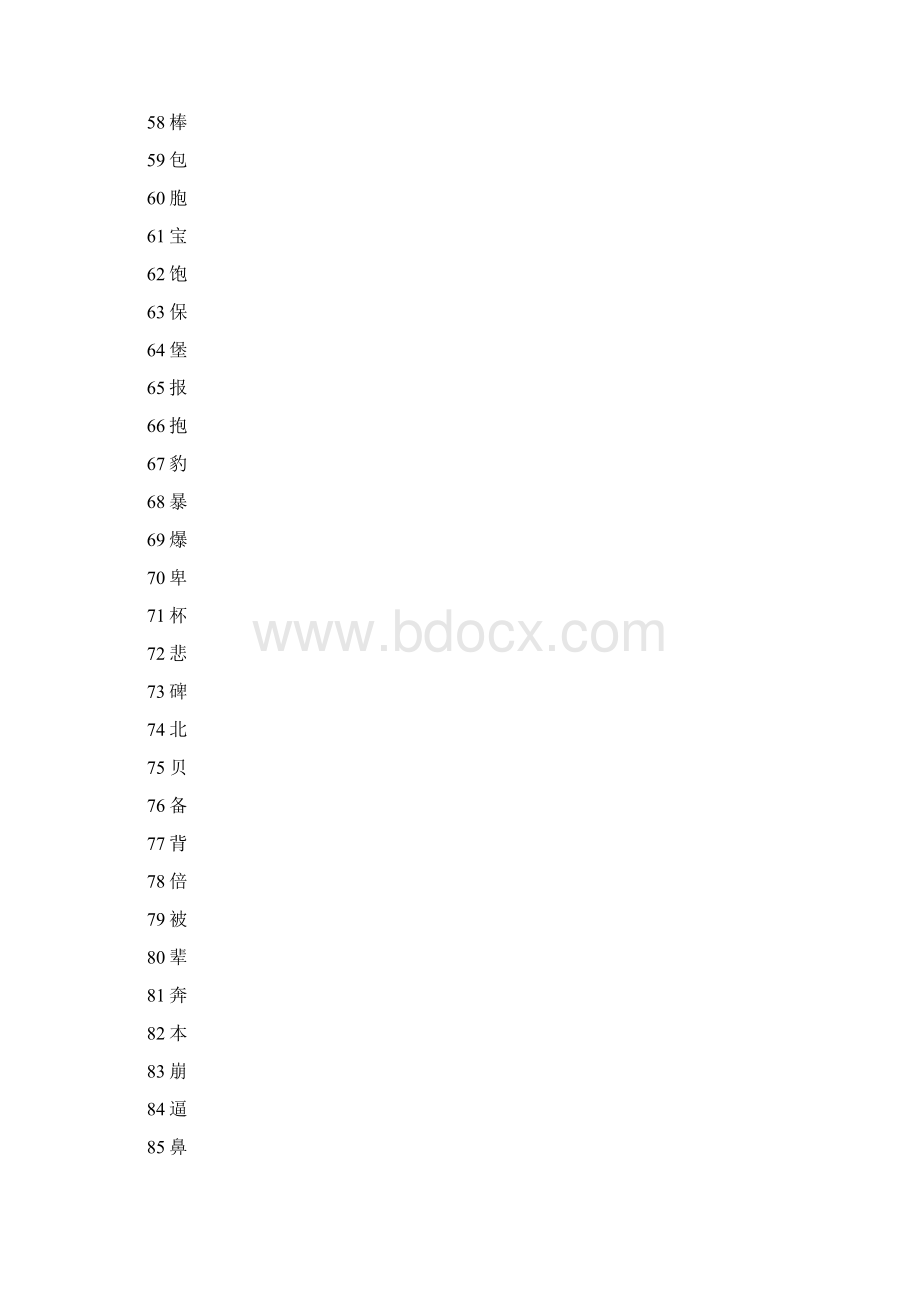 义务教育语文课程新课标3500常用字表Word下载.docx_第3页