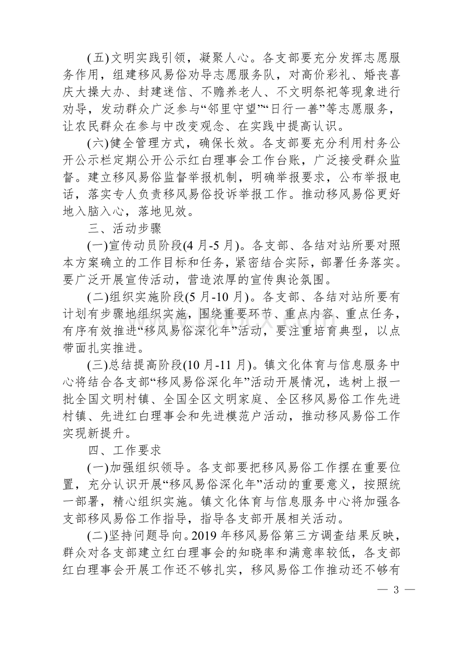 “移风易俗深化年”活动实施方案Word格式文档下载.docx_第3页