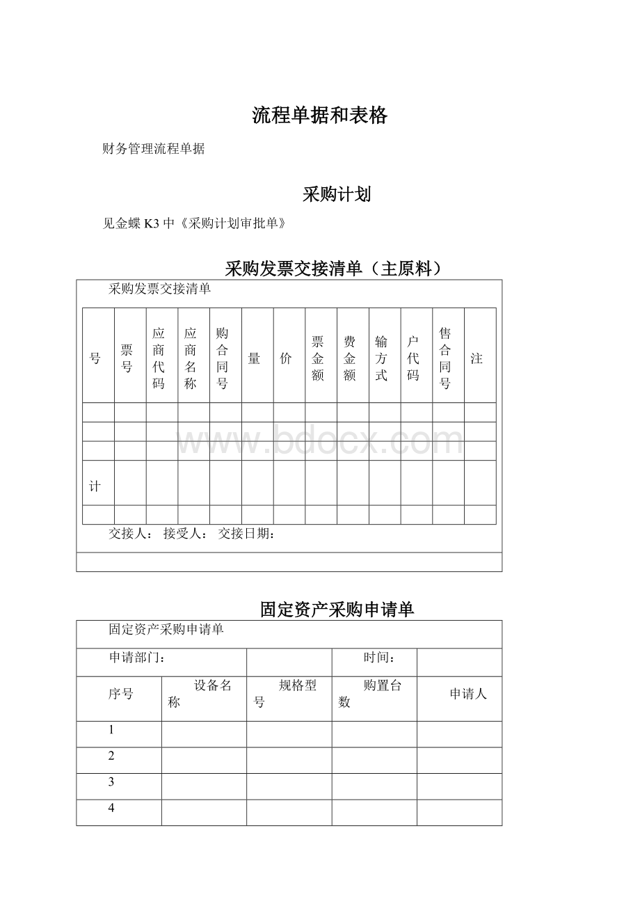 流程单据和表格.docx_第1页