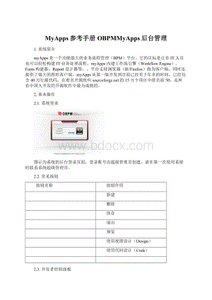 MyApps参考手册OBPMMyApps后台管理.docx