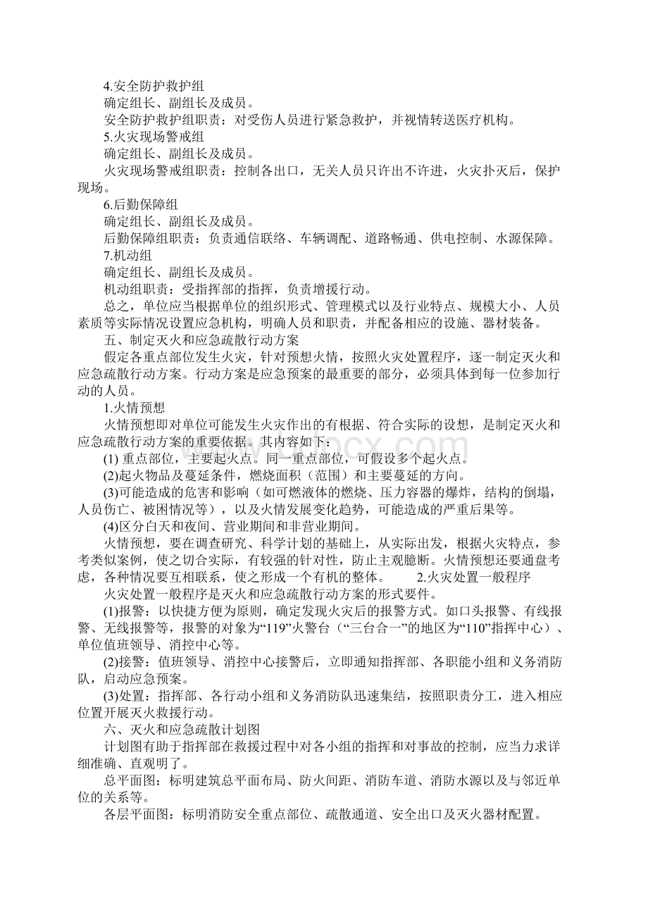 单位灭火和应急疏散预案编制详细版.docx_第3页