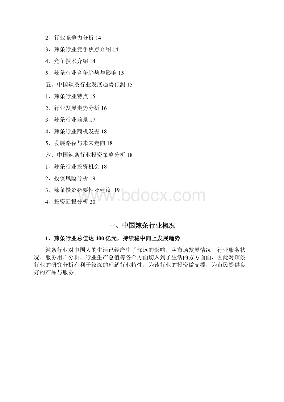 辣条行业分析研究报告Word文件下载.docx_第2页