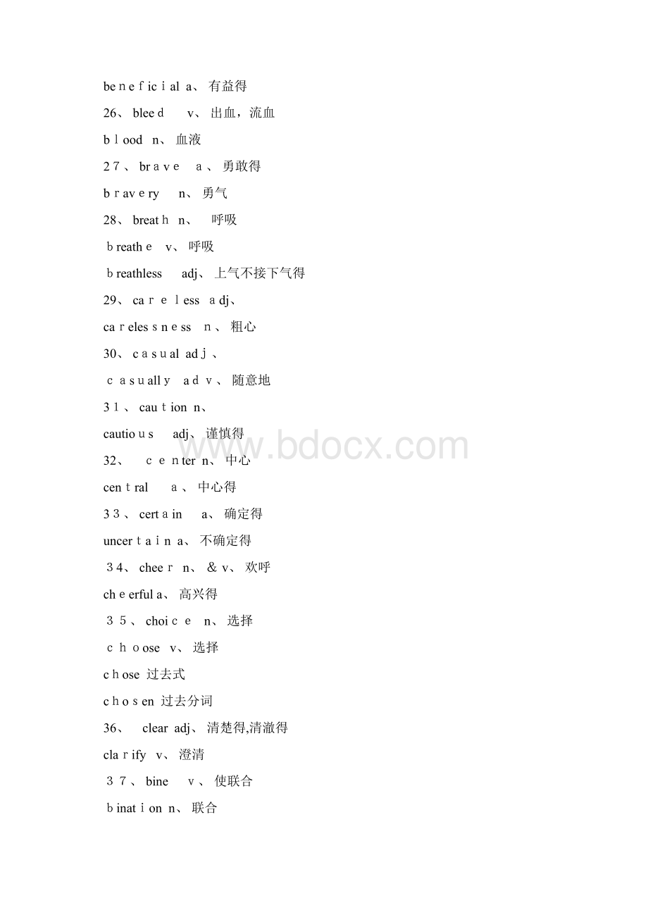 英语常见变形Word文档下载推荐.docx_第3页