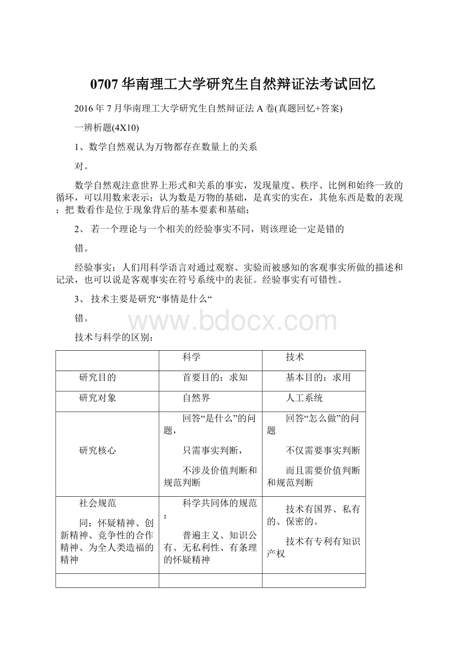 0707华南理工大学研究生自然辩证法考试回忆Word文件下载.docx_第1页