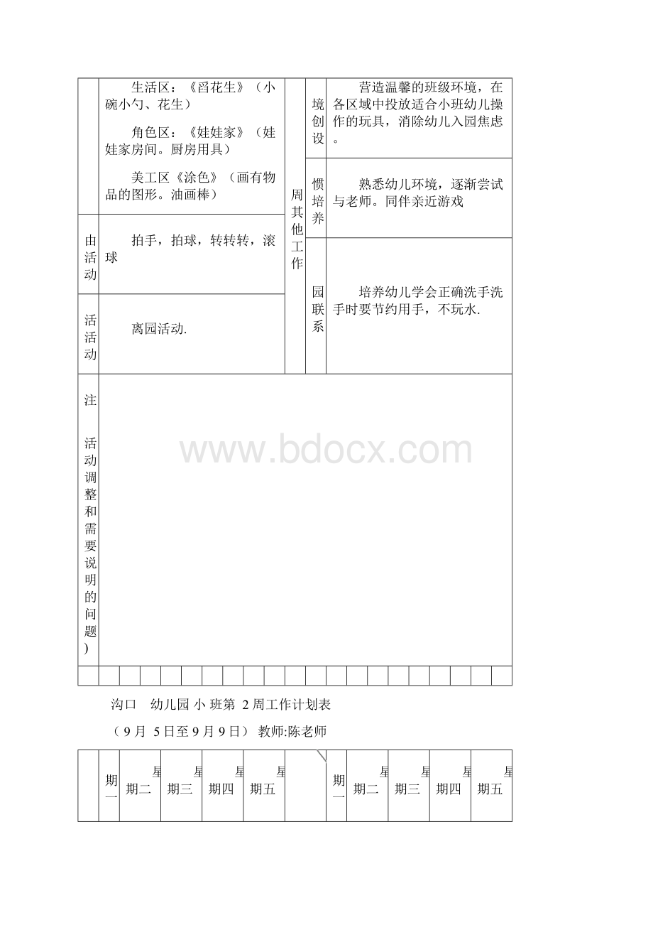 周工作计划表.docx_第2页