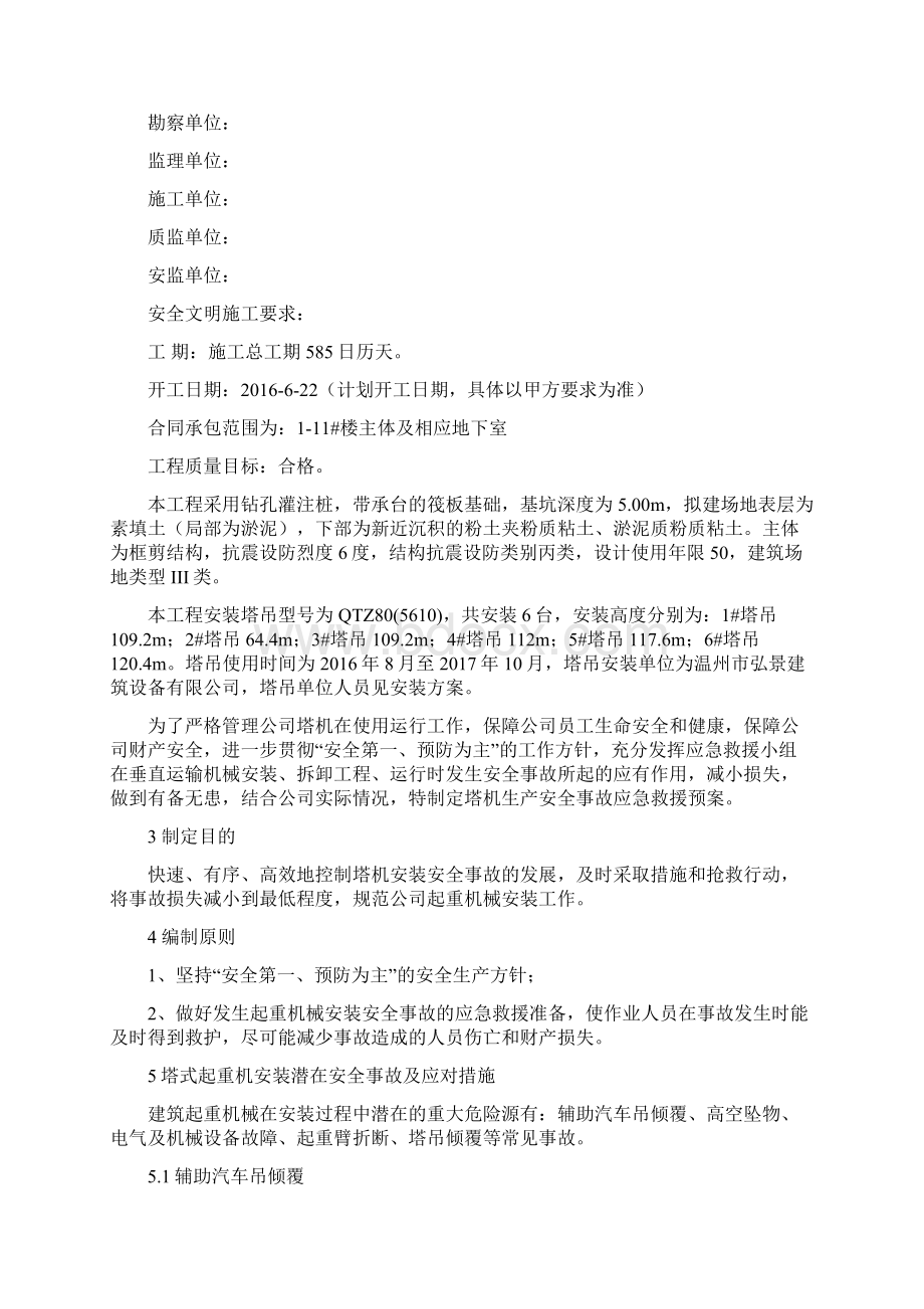 塔式起重机安装应急预案.docx_第2页