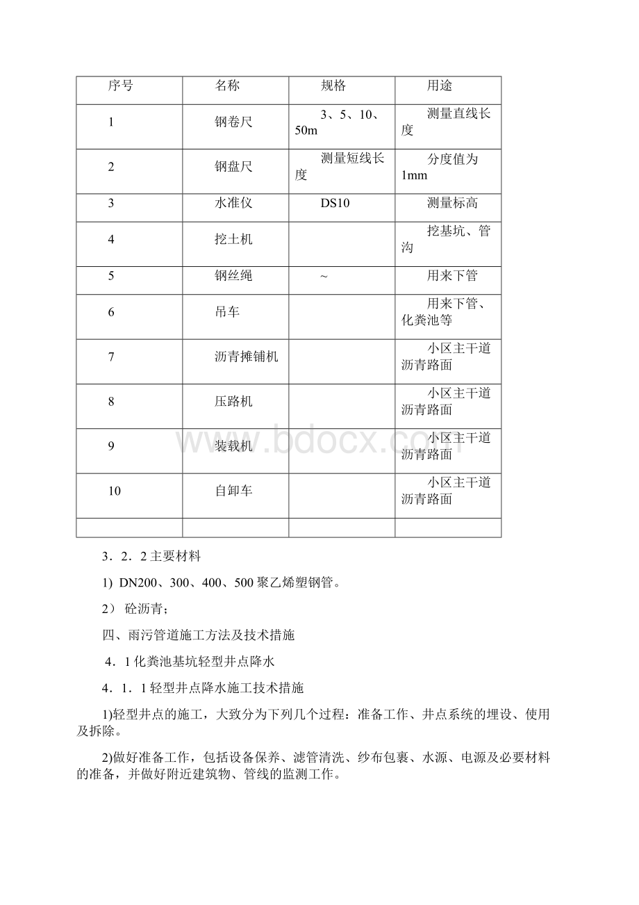 小区雨污水管网沥青路面施工方案.docx_第3页