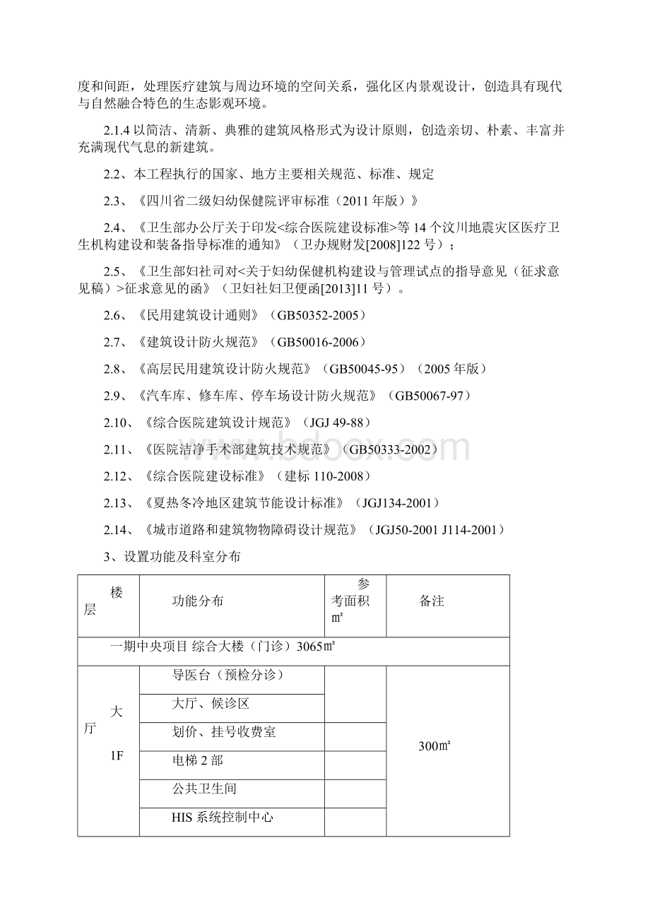 隆昌县妇幼保健院设计任务书.docx_第2页