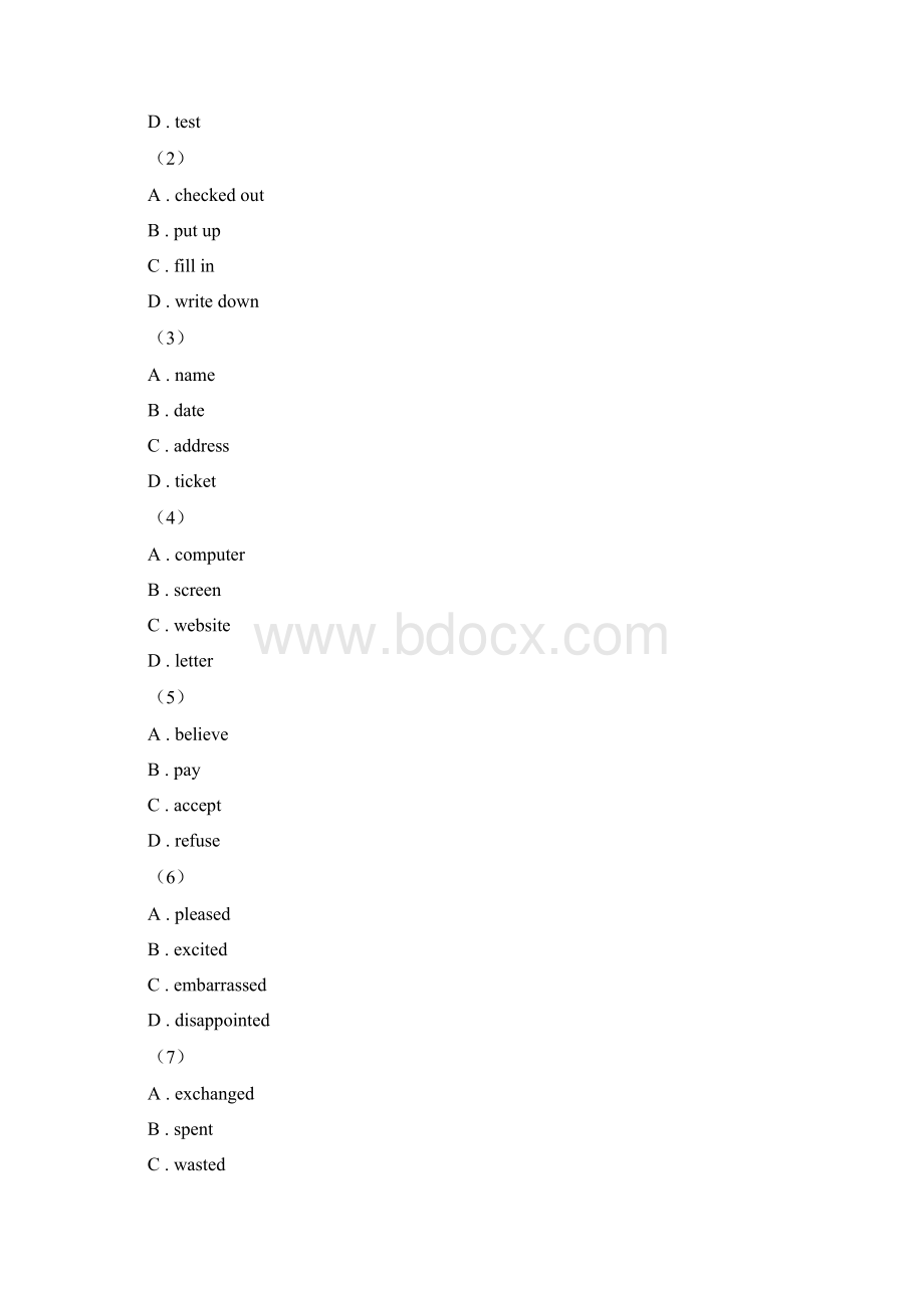 冀教版学年七年级上学期英语第三次月考D卷.docx_第2页