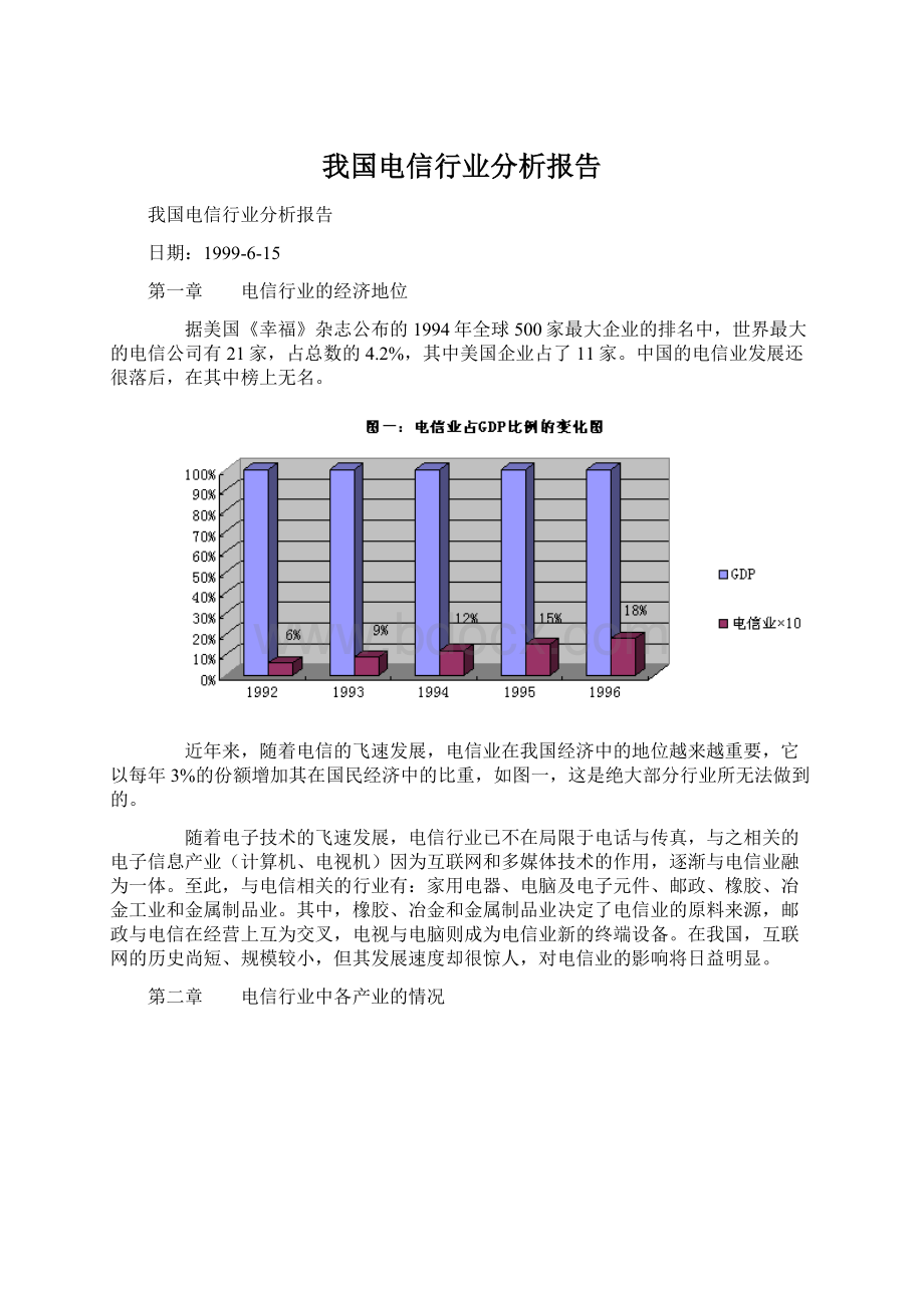 我国电信行业分析报告.docx_第1页